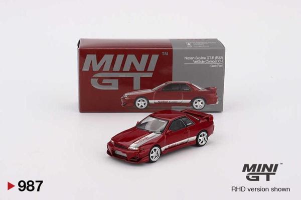 Mini GT 1/64 Nissan Skyline GT-R (R32) VeilSide Combat C-I Gem Red 987 - Image 1