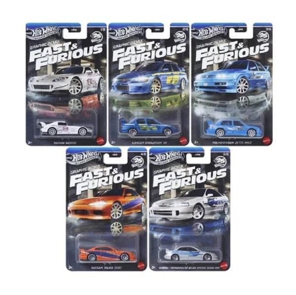 Hot Wheels Silver Series - F&f Graphic Remix 5 Li Set - Image 1