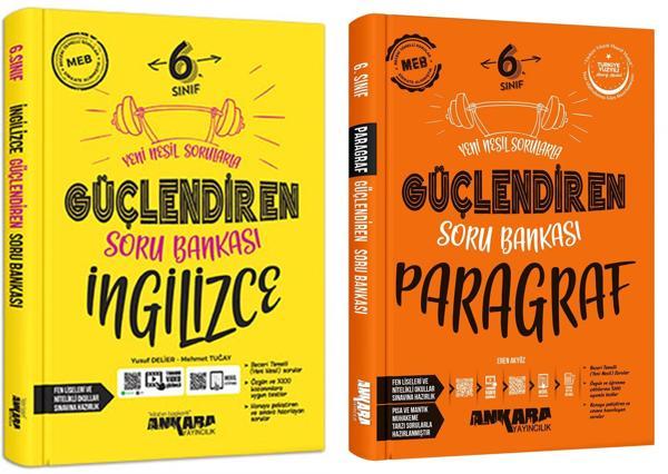 Ankara 2025 6. Sınıf İngilizce + Paragraf Güçlendiren Soru Bankası Seti 2 Kitap Güncel Müfredat - Image 1