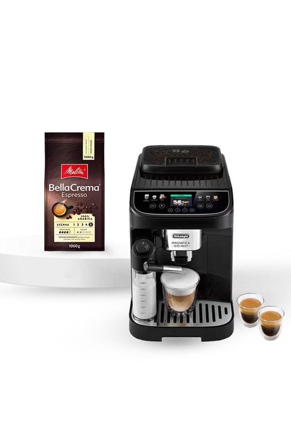 ECAM310.60.B Magnifica Evo Next Tam Otomatik Espresso Makinesi Melitta BellaCrema Çekirdek Kahve 1KG Set - Image 1
