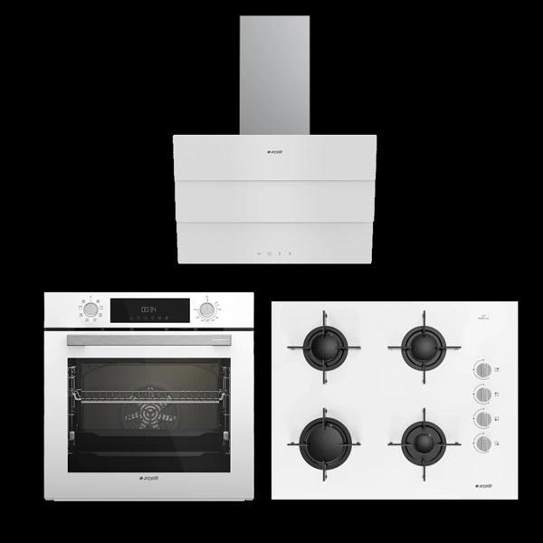 Arçelik Star Beyaz Cam Ankastre Set - Image 1