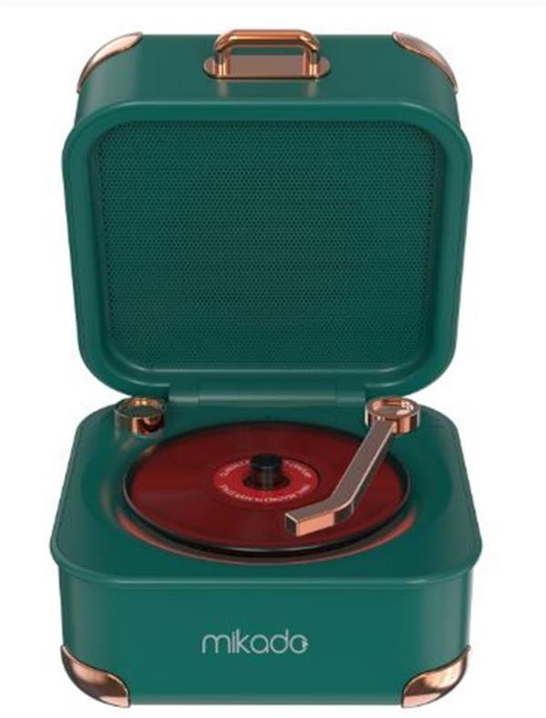 Mikado MD-62BT 5W 1200mAh Yeşil TF Kart + Bluetooth Destekli Klasik Retro Müzik Kutusu - Image 1