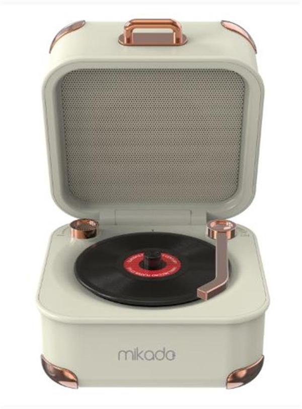 Mikado MD-62BT 5W 1200mAh Krem TF Kart + Bluetooth Destekli Klasik Retro Müzik Kutusu - Image 1