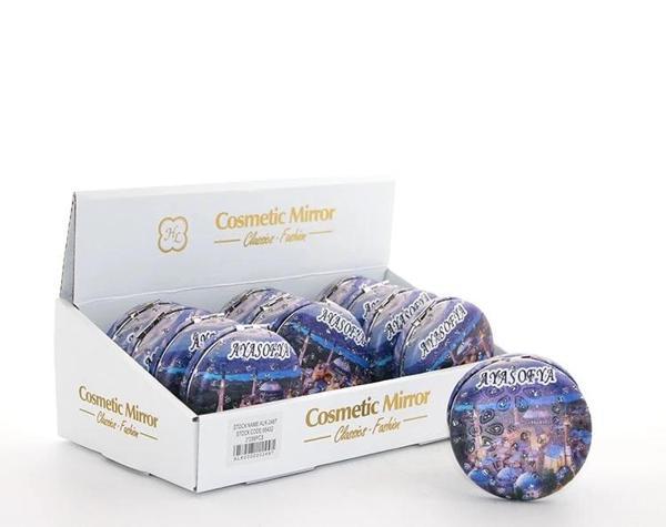 Taşlı İstanbul Tasarımı El Aynası Kalın Alk2487 - Image 1