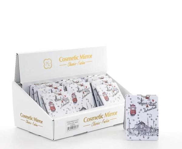 Taşlı İstanbul Tasarımı El Aynası İnce Alk2916 - Image 1