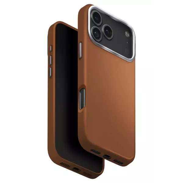 Uniq Apple iPhone 17 Pro Max Lyden Magsafe Deri Kapak - Karamel - Image 1