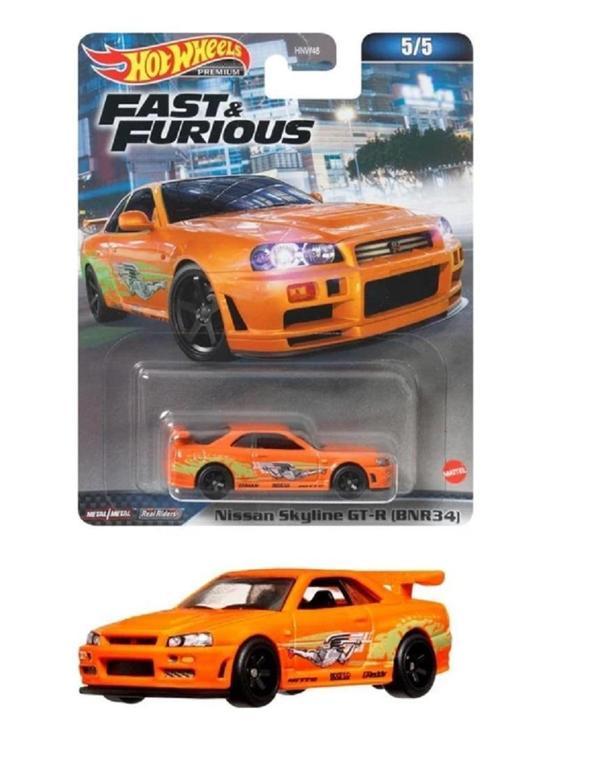 Hot Wheels Fast-Furious Premium Nissan Skyline Gt-R (BNR34)  - Image 1