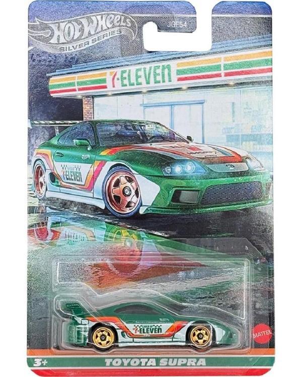 Hot Wheels Silver Series 7 Eleven Toyota Supra uzun kart  - Image 1