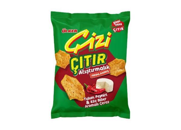 ÇİZİ ÇITIR - Tulum Peyniri&Köz Biber Aromalı - 50 gram - 14 Adet - Image 1