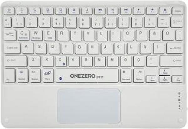 R15K Beyaz Bluetooth Touchoad Klavye - Image 1