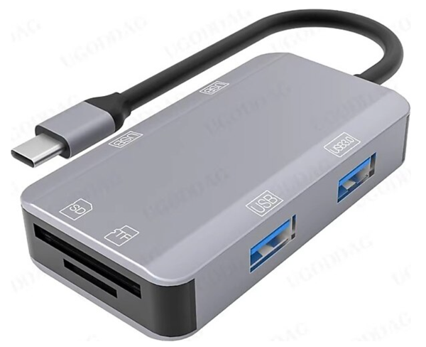 ZR785 6 İn 1 Nk-3049H Usb-C Multi-Function Çevirici - Image 1