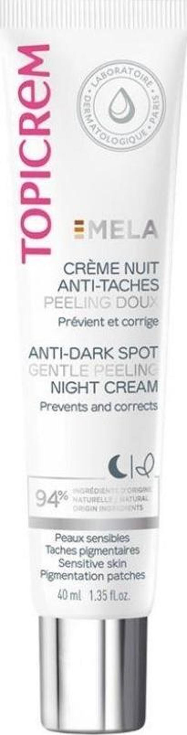 Topicrem Mela Lekeli Ciltler İçin Gece Kremi 40 ml - Image 1