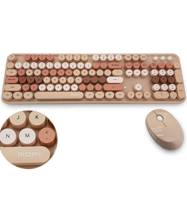 Mofii Kahverengi Sweet Dm Combo Klavye Mouse Set - Image 1