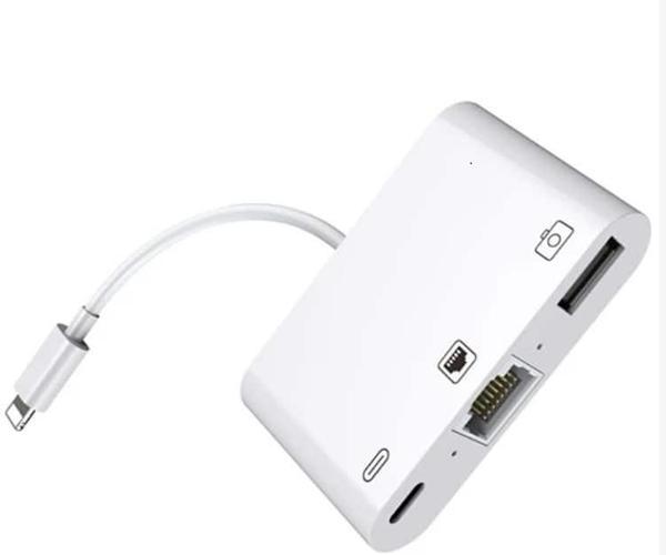 ZR461 Nk107 Lightning Çoklu Ethernet Adaptör - Image 1