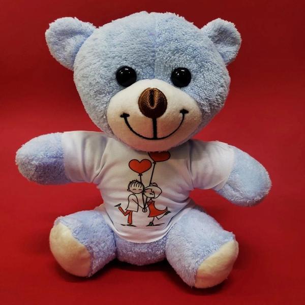 Mutlu Sevgililer Temalı Tişörtlü Ayıcık - Image 1