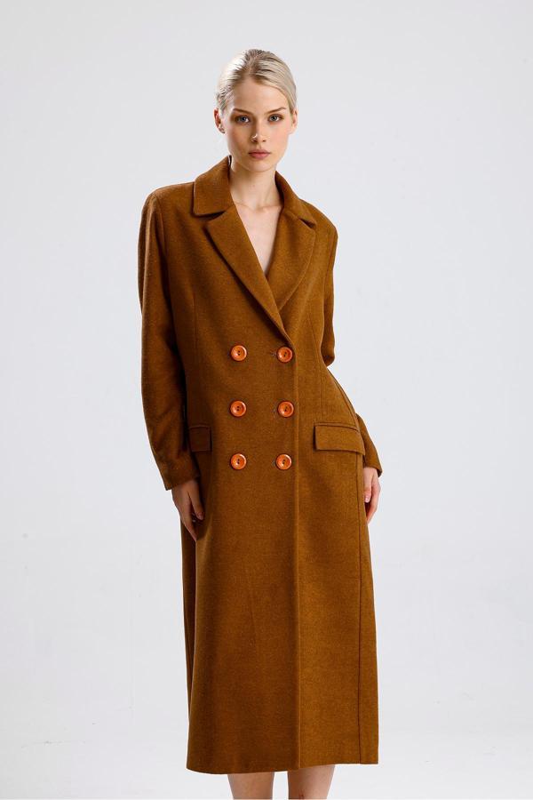 Sense Astarlı Desenli Uzun Kaban Camel Kbn34176
Kbn34176 - Image 1