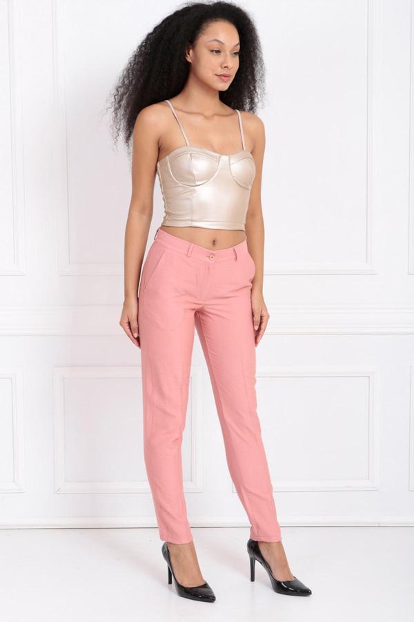 Sense Beli Köprülü Süs Dikişli Pantolon Gulkurusu Pnt32689
Pnt32689 - Image 1