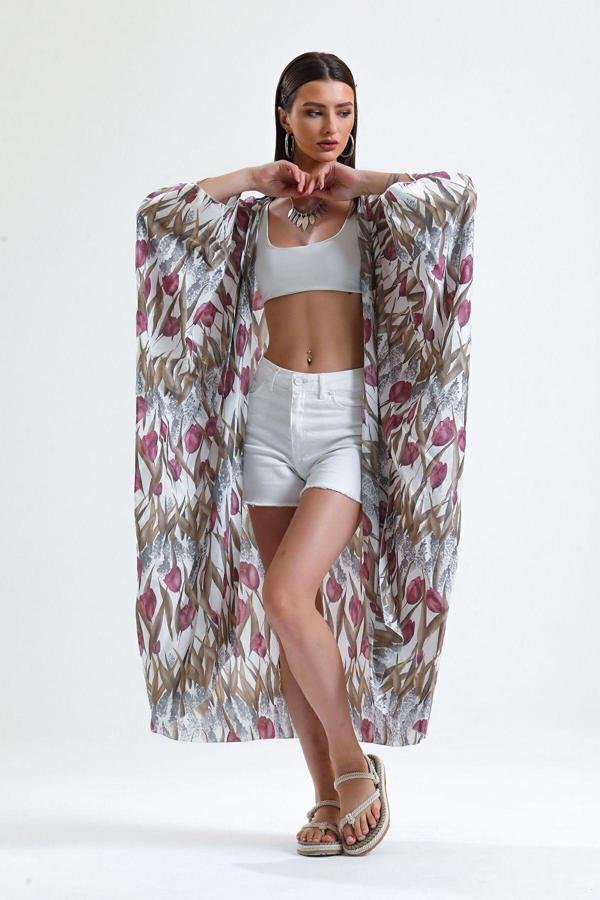 Sense Şifon Plaj Kimono Lale Kahve Elb33597
Elb33597 - Image 1