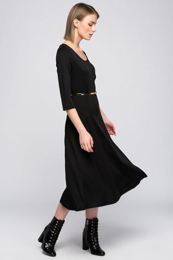 Sense Yarim Kol Parcali Pike Çelik Elbise Siyah Elb12968
Elb12968 - Image 1