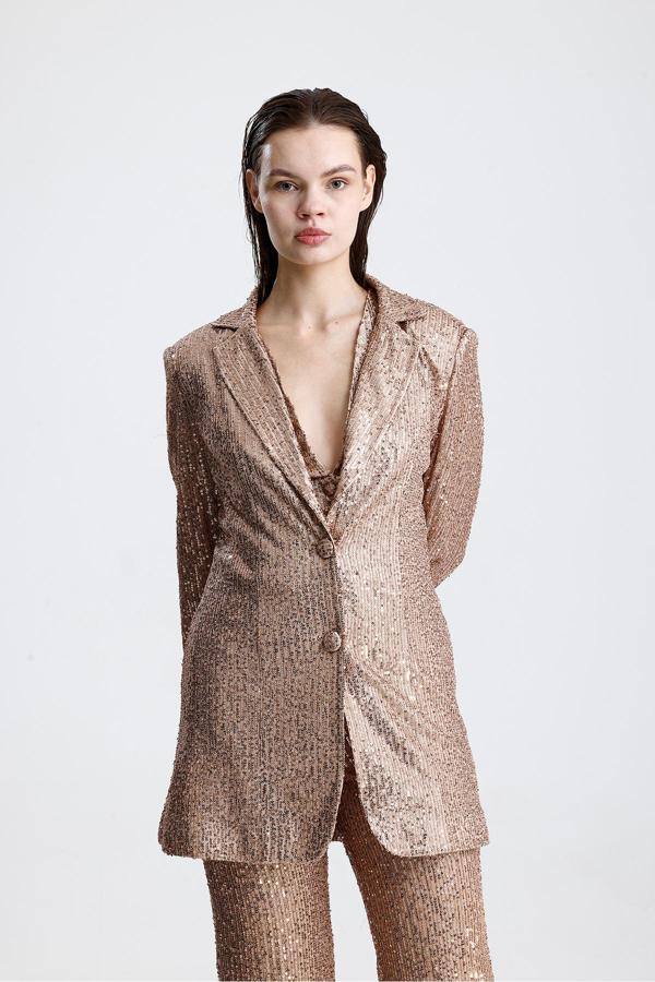 Sense İçi Astarli Payet Abiye Ceket Sütlü Kahve Ckt34262
Ckt34262 - Image 1