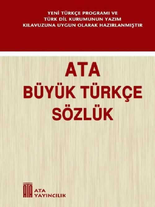 Büyük Türkçe Sözlük (Sert Kapak) - Ata Yayıncılık - Image 1