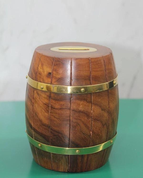 Pirinç Fıçı Kumbara 1786 - Image 1