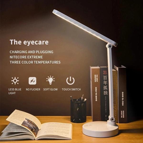 Şarjlı 40 Led Çalışma Okuma Işığı Kademeli Masa Lambası Ayarlanabilir Renk Tonu Ve Parlaklık Ps-1912 - Image 1