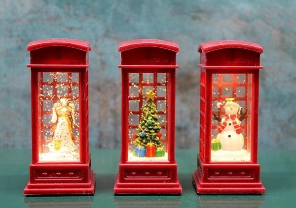 Telefon Kulübeli Işıklı Kar Küresi Alk3216 - Image 1