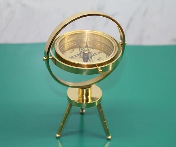 Pirinç Masa Üstü Pusula 15745 - Image 1