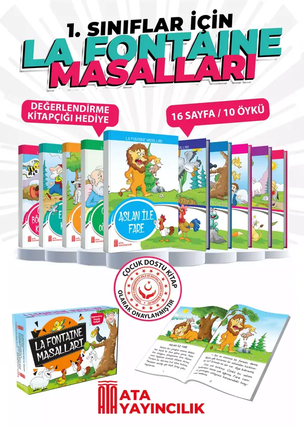 La Fontaine Masalları   (1 ve 2. Sınıflar) - Ata Yayıncılık - Image 1