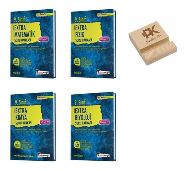 Kafa Dengi 9. Sınıf Maarif Ekstra Matematik Fizik Kimya ve Biyoloji Soru Bankası 4lü Set + Telefon S - Kafa Dengi - Image 1