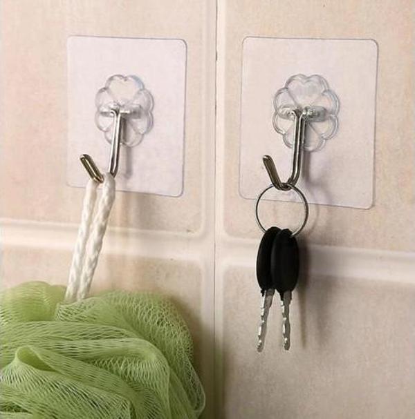 Kendinden Yapışkanlı Şeffaf Askı 5 Li Set - Image 1