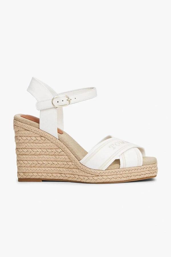 Tommy Hilfiger TOMMY HILFIGER ESPAD HIGH WEDGE Kadın  Sandalet FW0FW08668YBL - Image 1