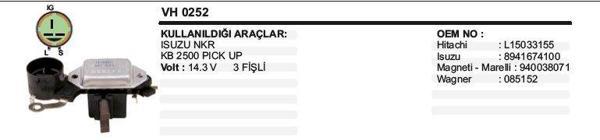 KONJEKTÖR 12V ISUZU KOMPLE KÖMÜRLÜ - Image 1