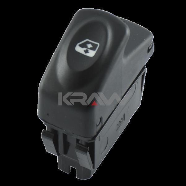 CAM KALDIRMA ANAHTARI RENAULT CLIO - KANGOO - MEGANE I 5 PİN SİYAH  8200 467 793 - Image 1