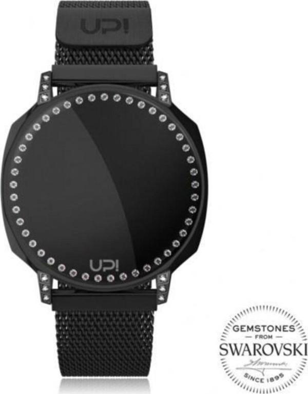 Up! Watch Upwatch 1770 Swan Big Black Swarovski Topaz - Image 1