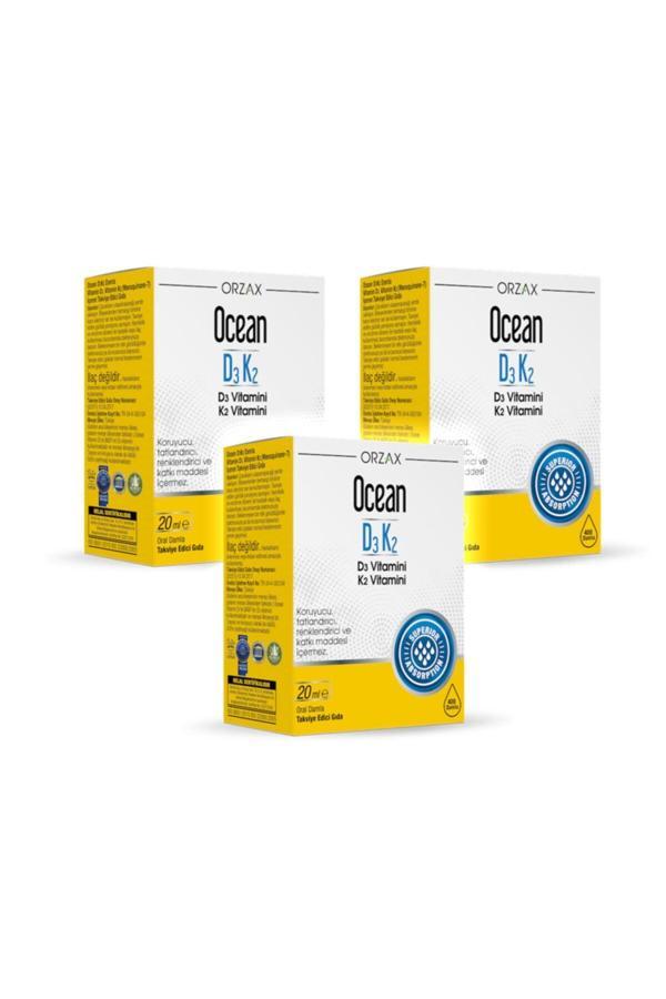 Ocean Vitamin D3 K2 20ml Damla X3 Adet - Image 1