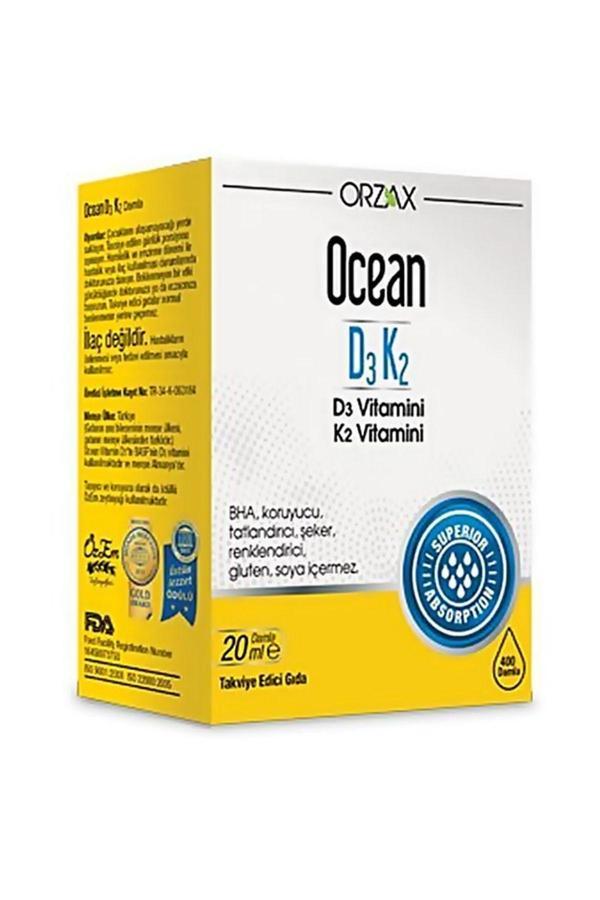 Orzax Ocean D3K2 Vitamin Damla 20 ml-MFREYON00986 - Image 1