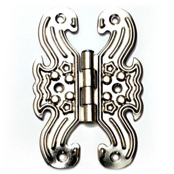 Dekoratif, Sac Kelebek Menteşe - Büyük, Nikel, 1 Adet - Image 1