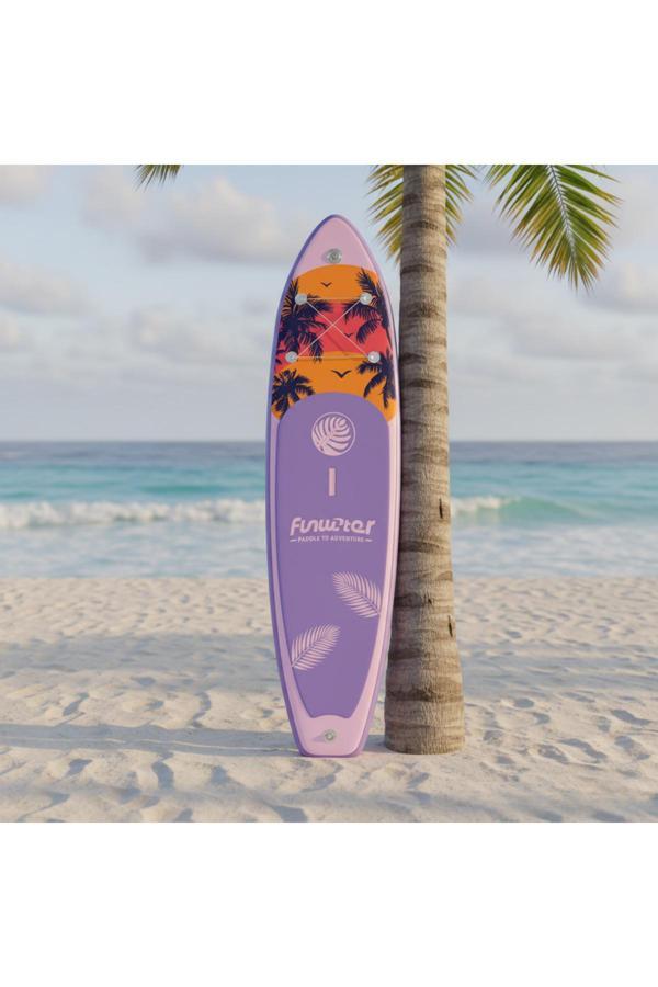 Funwater Island Expoler Şişme Sup Board/Stand Up Paddle Board 335X85X15 Cm Mor - Image 1