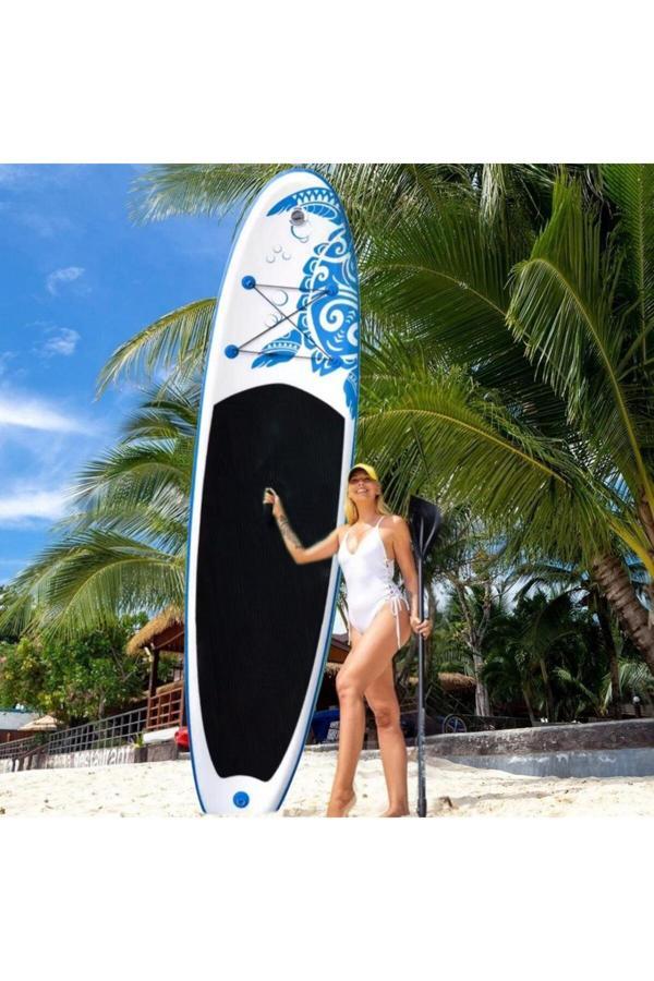 Funwater Turtle Şişme Sup Board/Stand Up Paddle Board 335X85X15 Cm Mavi - Image 1