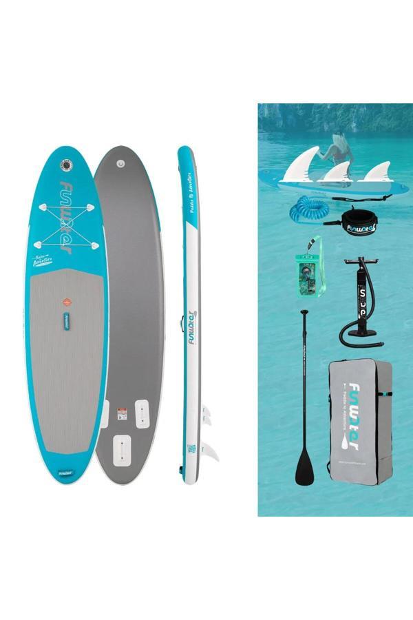Funwater Adventure Paddle Şişme Sup Board/Stand Up Paddle Board 320X83X15 Cm Turkuaz - Image 1
