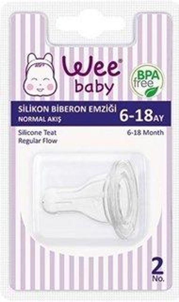 Wee Baby Silikon Biberon Yedek Emziği 6-18 Ay - Image 1