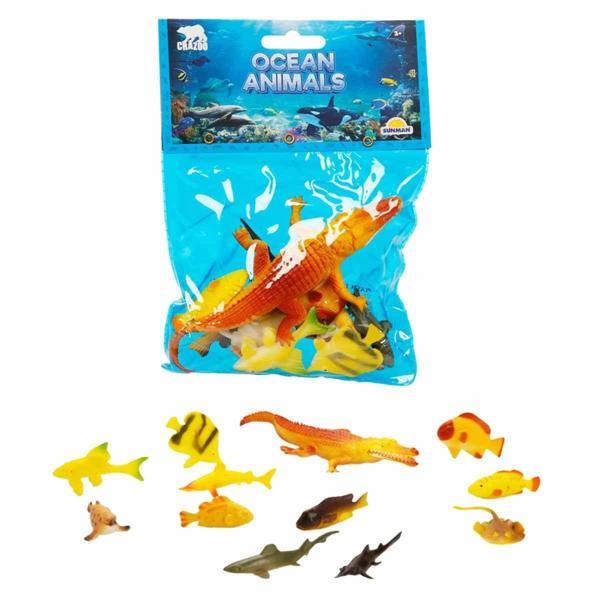 Crazoo Okyanus Hayvanları Poşetli Hayvan Oyun Seti Timsah - Image 1