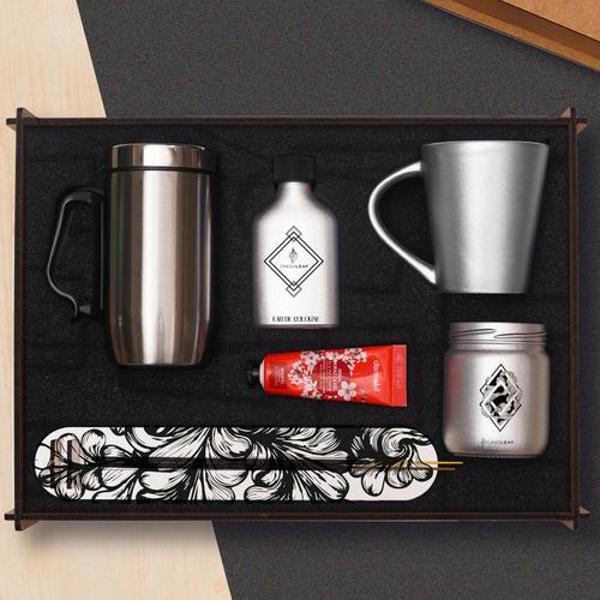 VIP Ahşap Kutulu Hediye Seti 8695-19 - Image 1