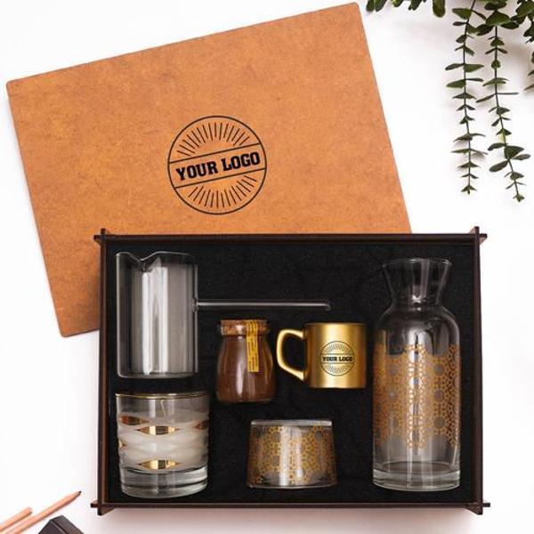 VIP Ahşap Kutulu Kurumlara Özel Hediye Seti 3626-13 - Image 1