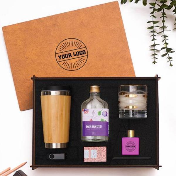 VIP Ahşap Kutulu Kurumlara Özel Hediye Seti 3626-08 - Image 1