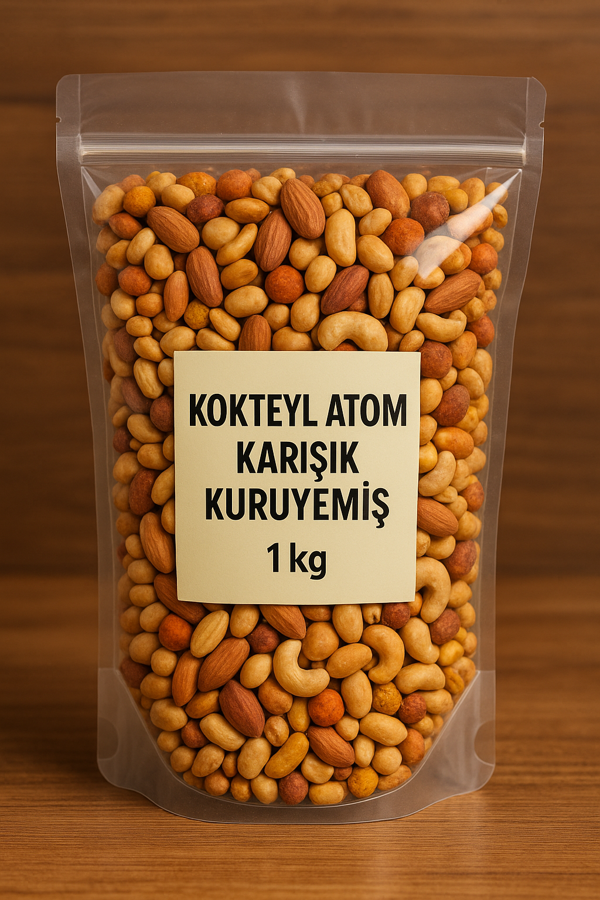 Kokteyl Atom Karışık Kuruyemiş 1 kg – Taptaze, Enerji Deposu Karışım - Image 1