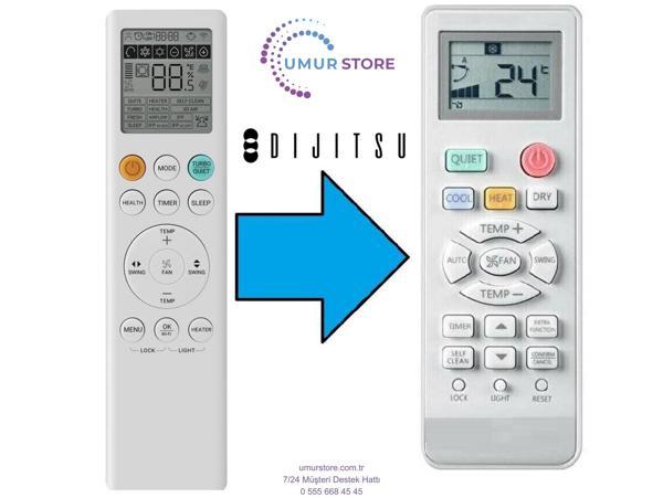 Dijitsu Uyumlu SLN 48000 Salon Tipi Klima Kumandası - Image 1