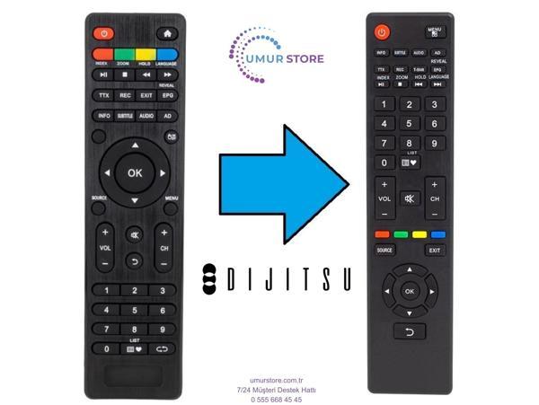 Dijitsu Android Smart Led Televizyon Kumandası - Image 1